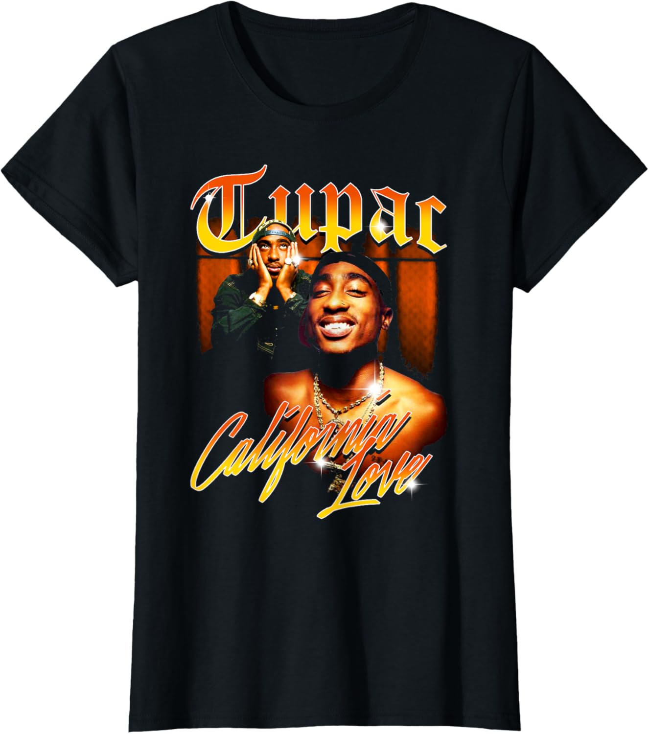 Official Tupac Love Vintage California T-Shirt, Black