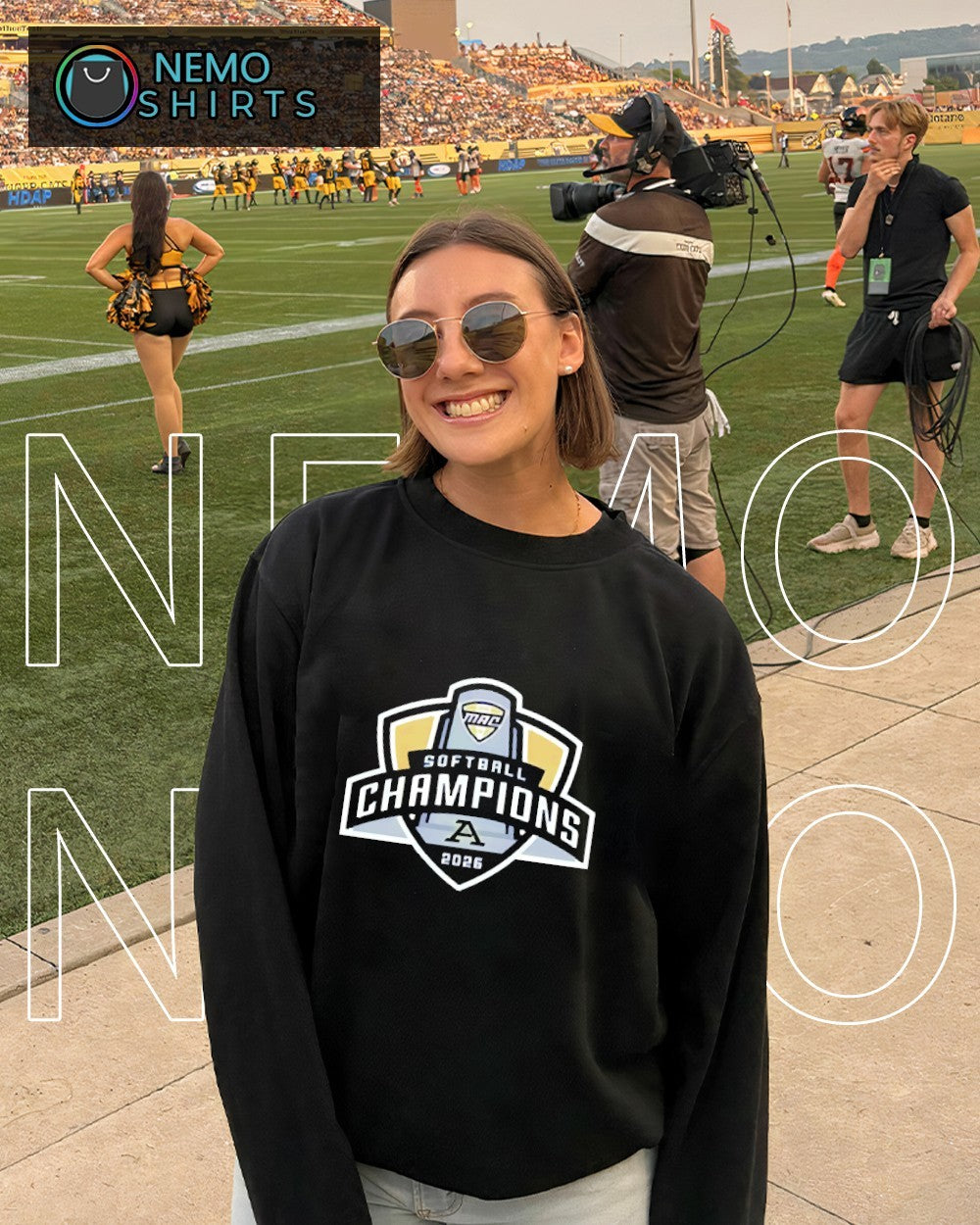 Akron Zips 2026 Mac Softball Champions logo shirt