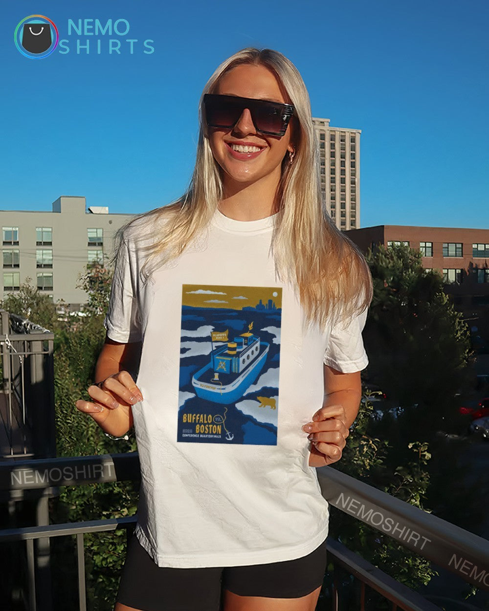 All aboard the icebreaker Buffalo Sabres vs Boston Bruins 2026 Playoffs round 1 shirt