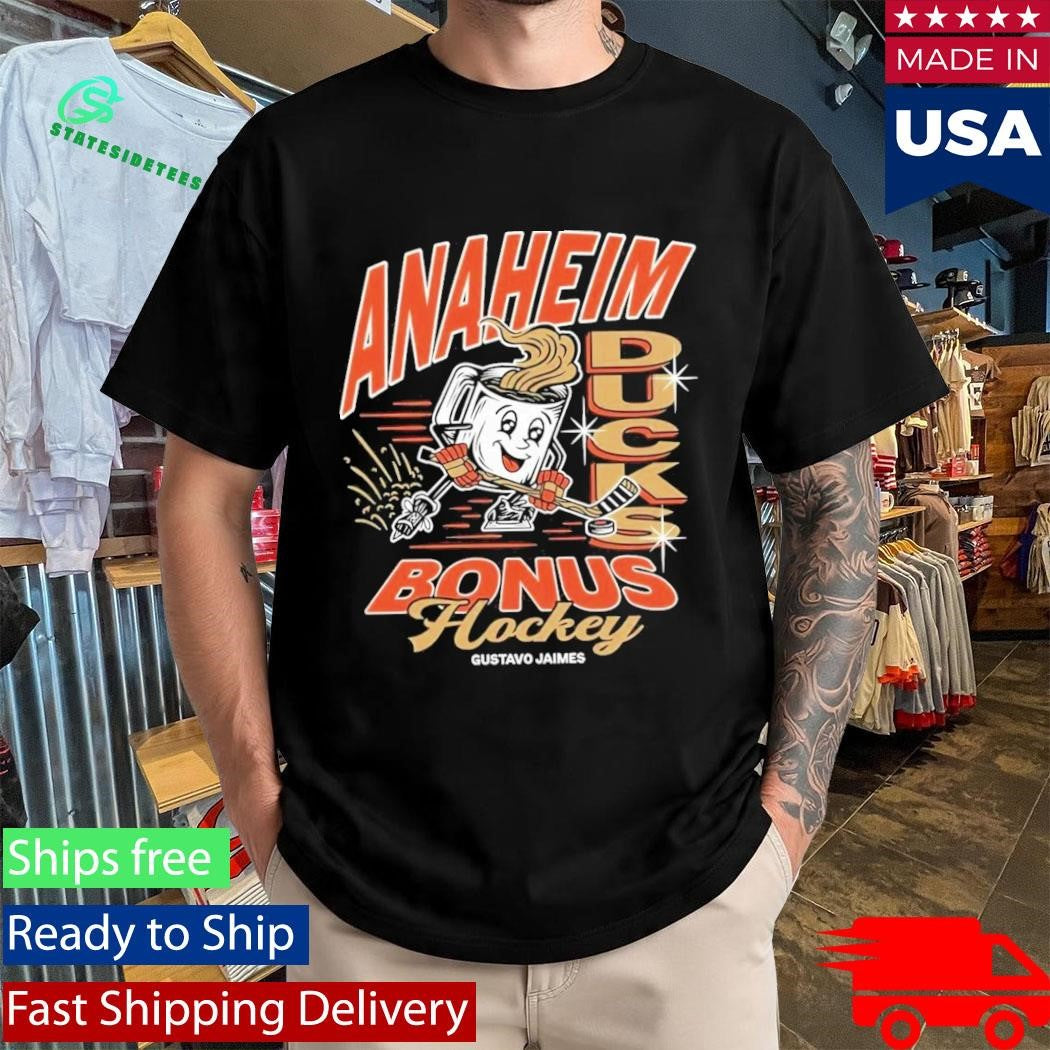 Anaheim Ducks Hockey Bonus Gustavo Jaimes Artwork Shirt