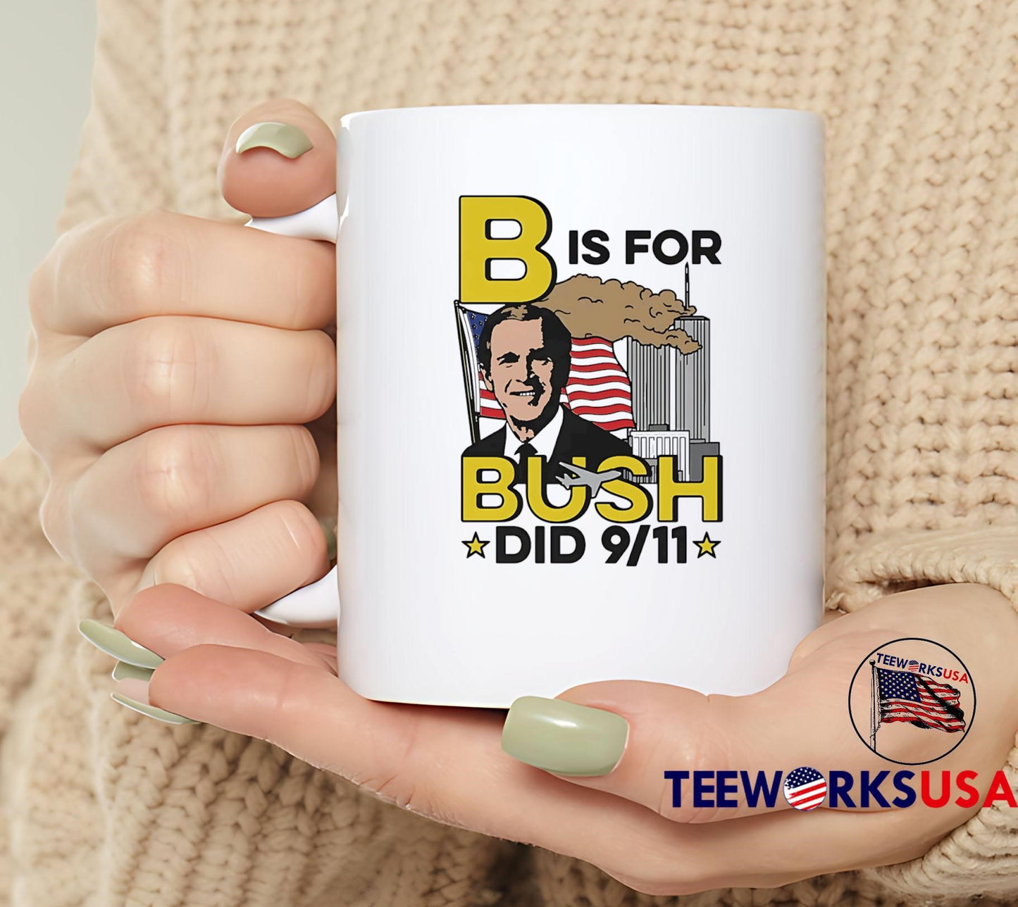 B Is For Bush Did 9 11 burning city shirt