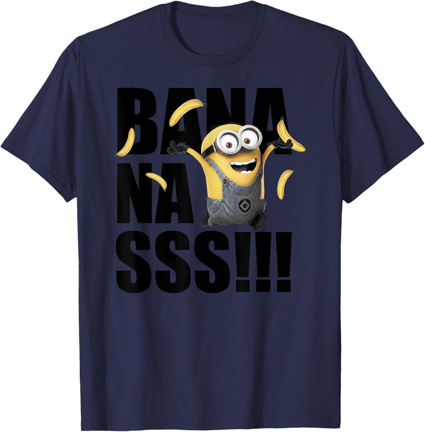 Minions Dave Goes Bananas Graphic T-Shirt T-Shirt
