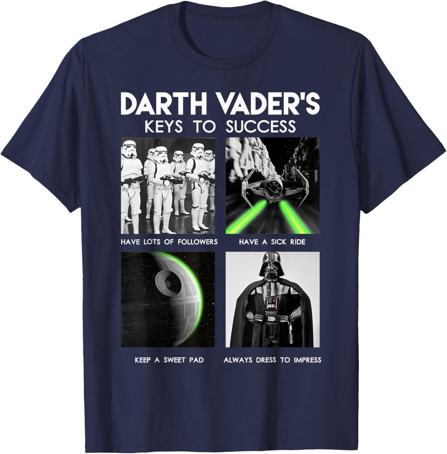 Darth Vader's Keys To Success Graphic T-Shirt Z1 T-Shirt