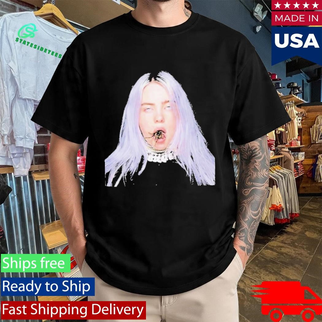 Billie Eilish Tarantula Mouth Shirt