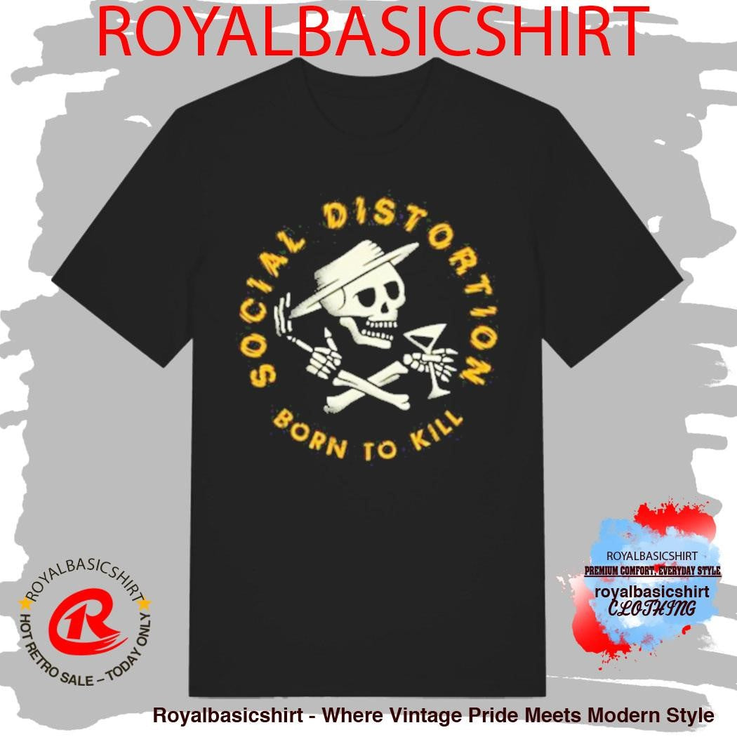 Born To Kill Crossed Skelly Emblem T-Shirt