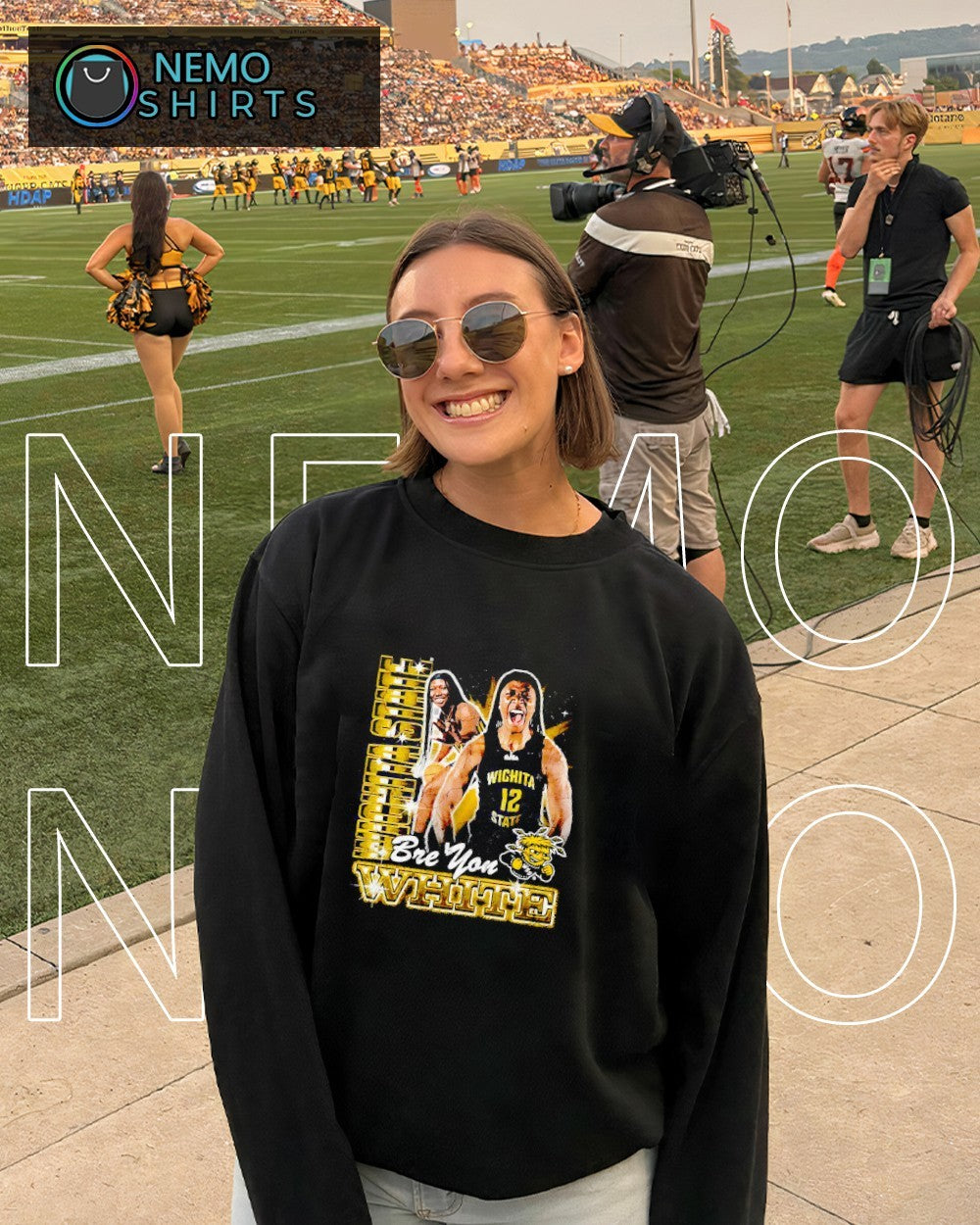 Bre’yon White Wichita State Shockers vintage graphic shirt