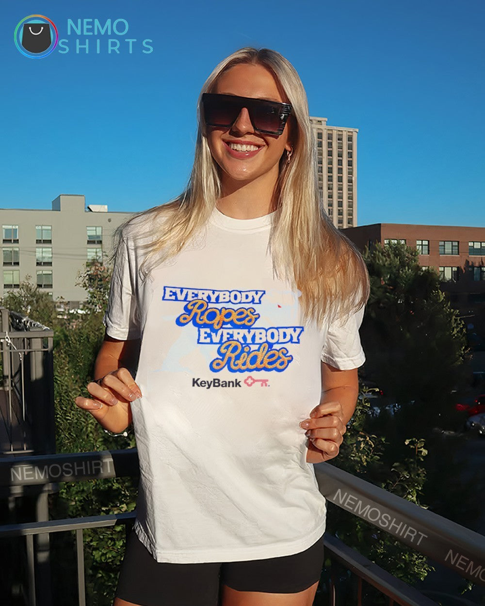 Buffalo Sabres Everybody Ropes Everybody Rides KeyBank shirt