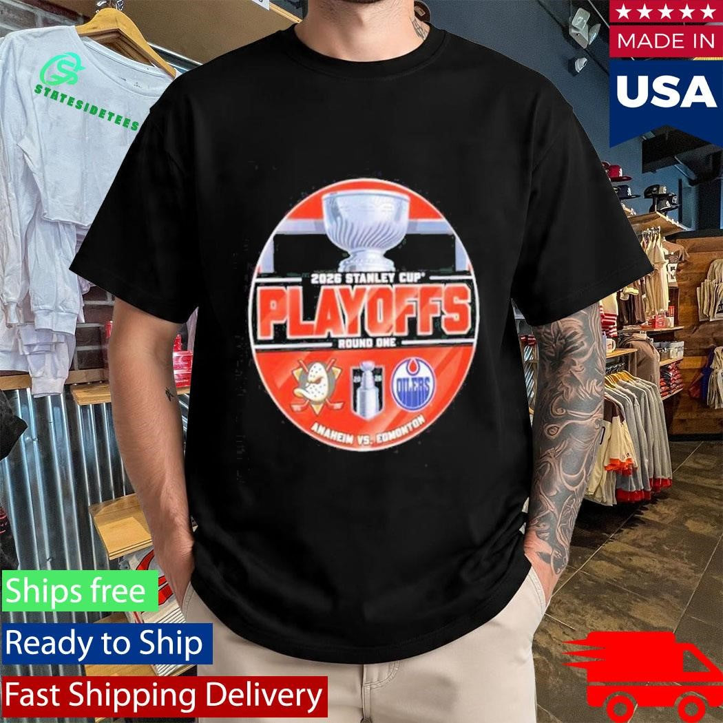 Edmonton Oilers Vs. Anaheim Ducks 2026 Stanley Cup Playoffs Round 1 Matchup Shirt