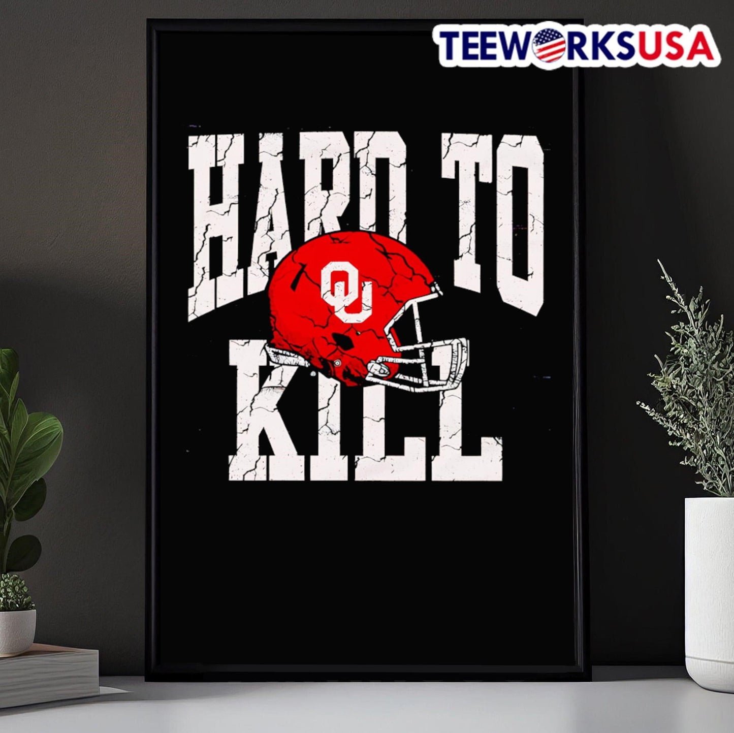Hard To Kill Oklahoma Sooners Helmet Shirt