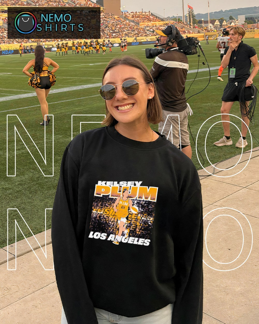 Kelsey Plum #10 Los Angeles Sparks player street ball graphic shirt