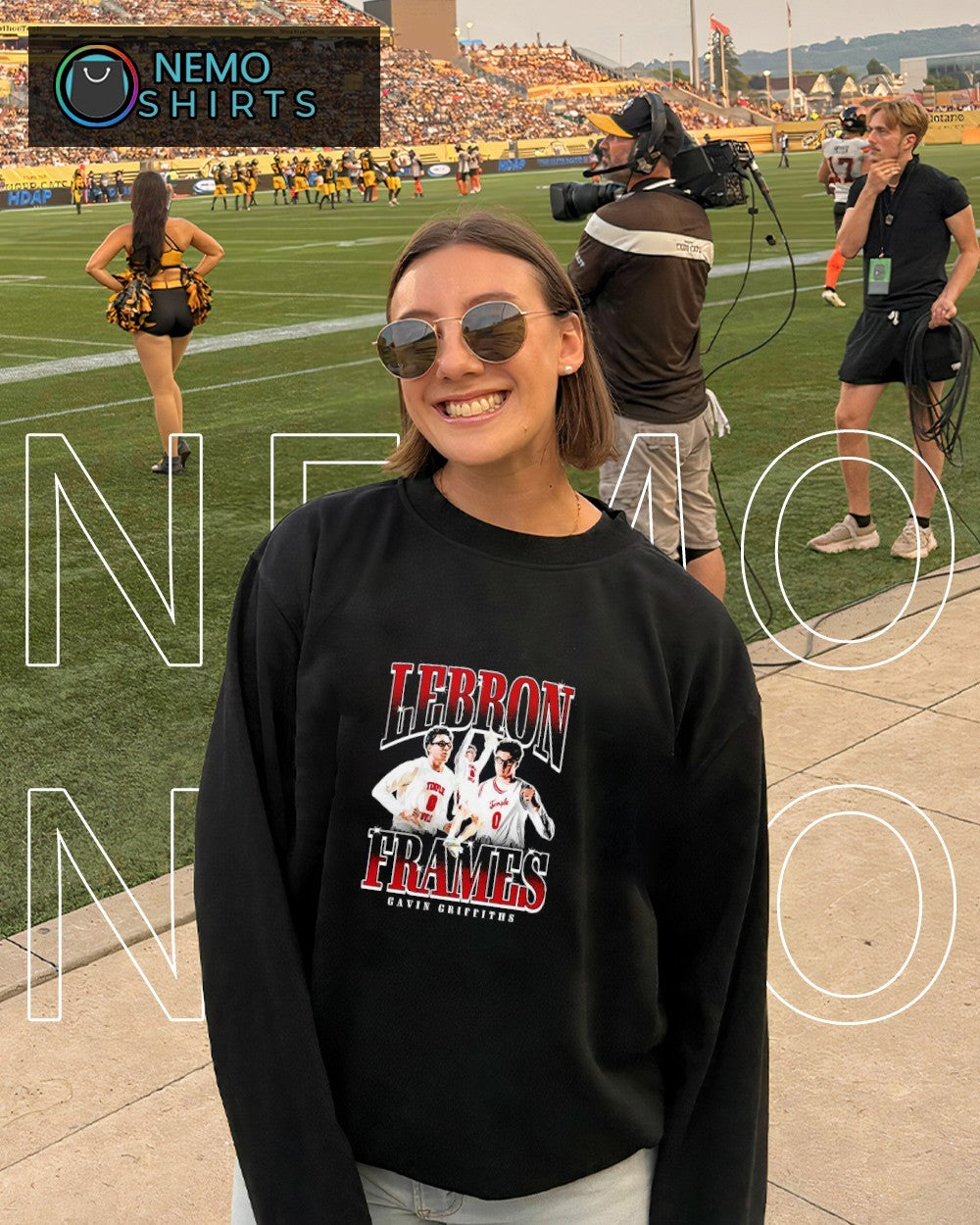 Lebron Frames Gavin Griffiths Temple Owls player graphic shirt
