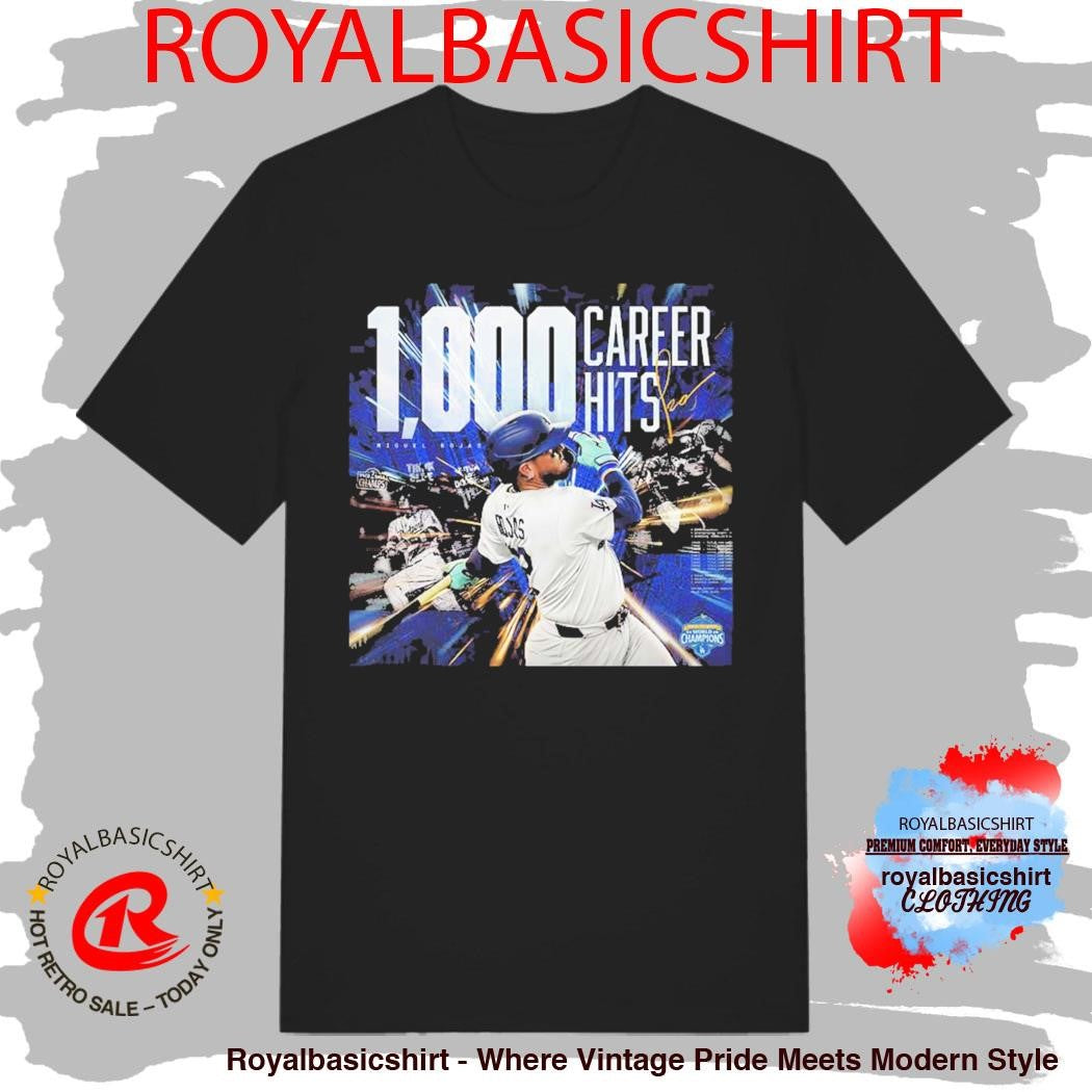 Los Angeles Dodgers Miguel Rojas 1000 Hits Career Shirt