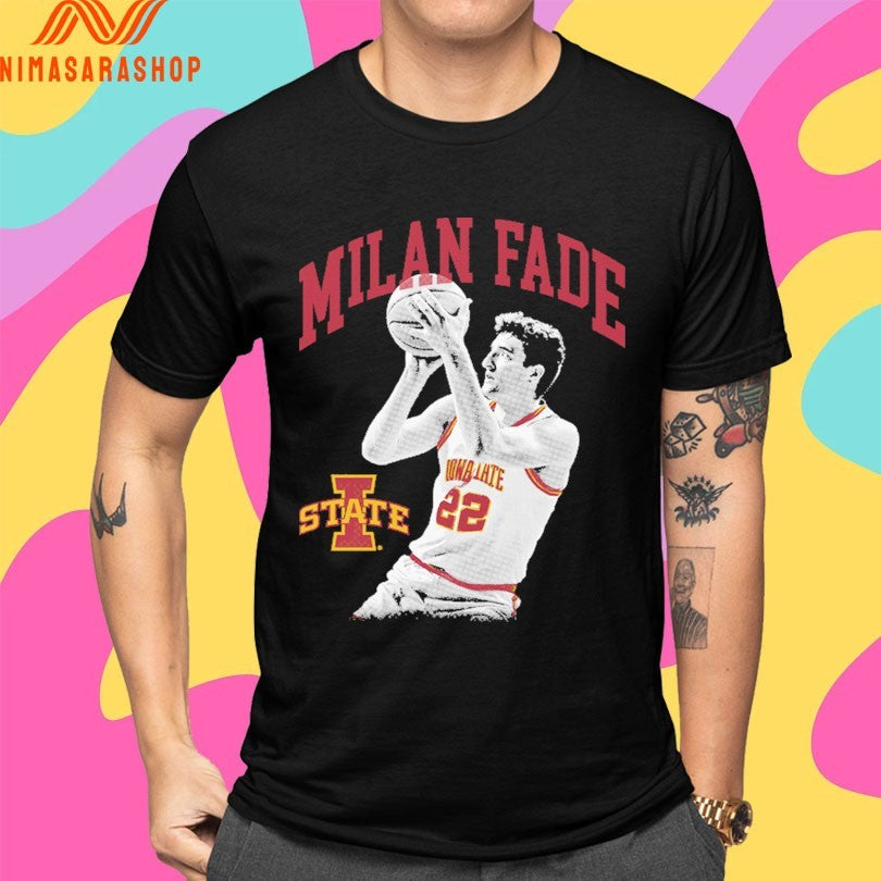 Milan Momcilovic Iowa State Cyclones Milan Fade Shirts