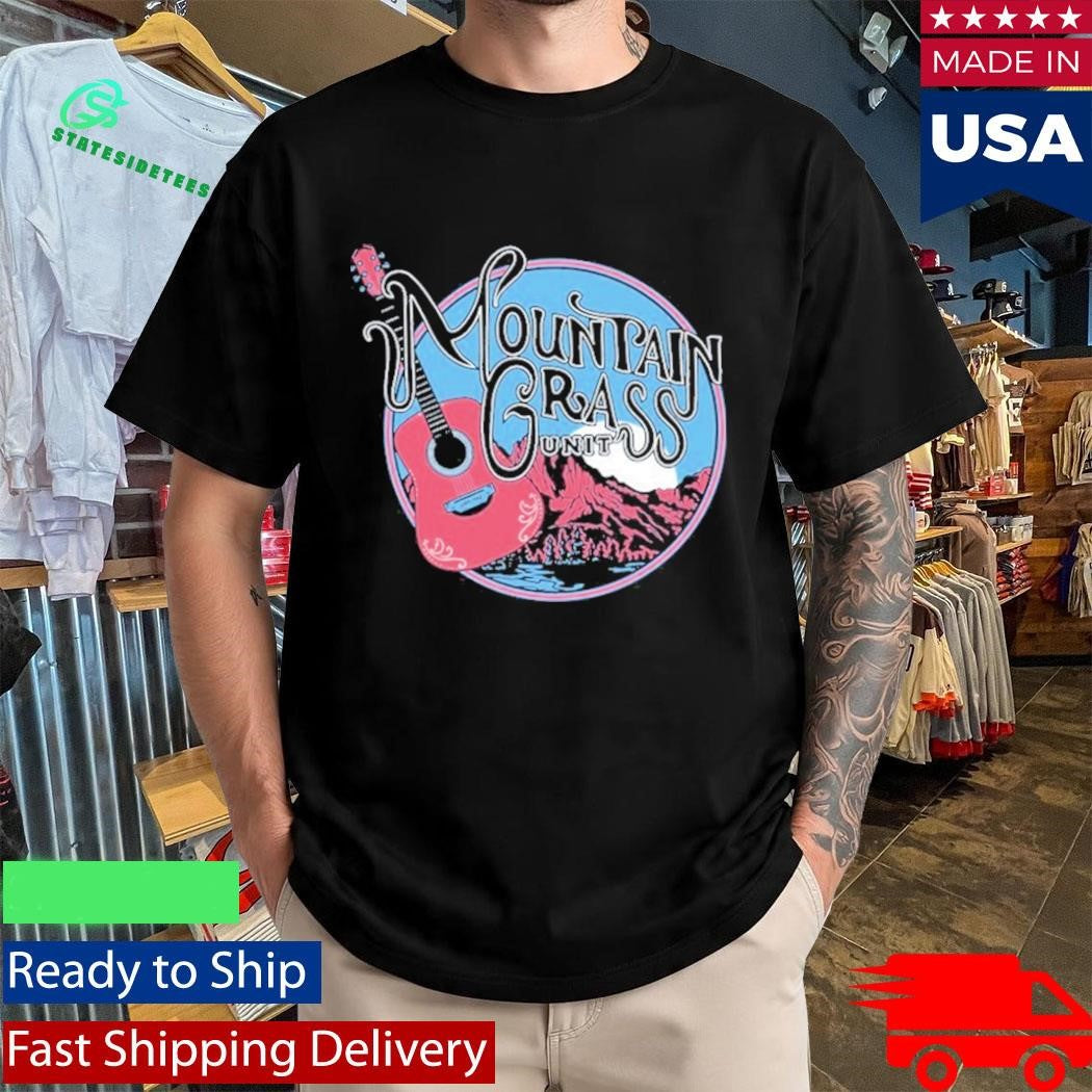 Mountain Grass Unit Guitar Logo Shirt