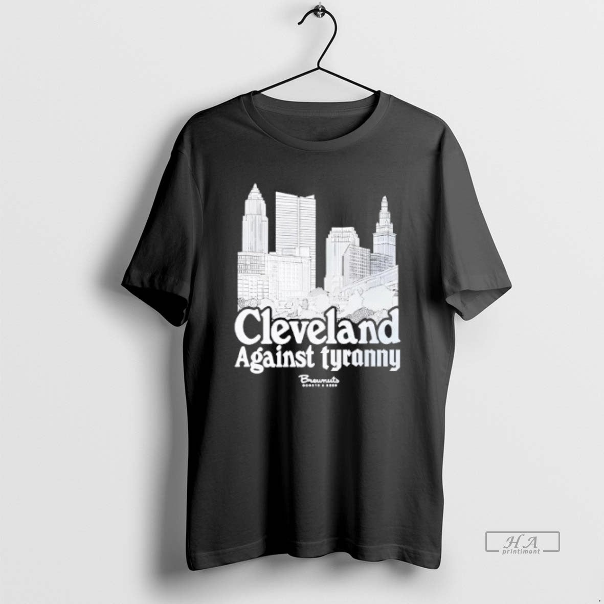Official Cleveland Against Tyranny City Skyline Tower City Terminal Towers
