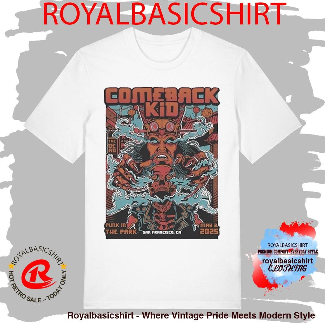 Comeback Kid Cow Palace San Francisco, CA May 3 2025 Tour Shirt