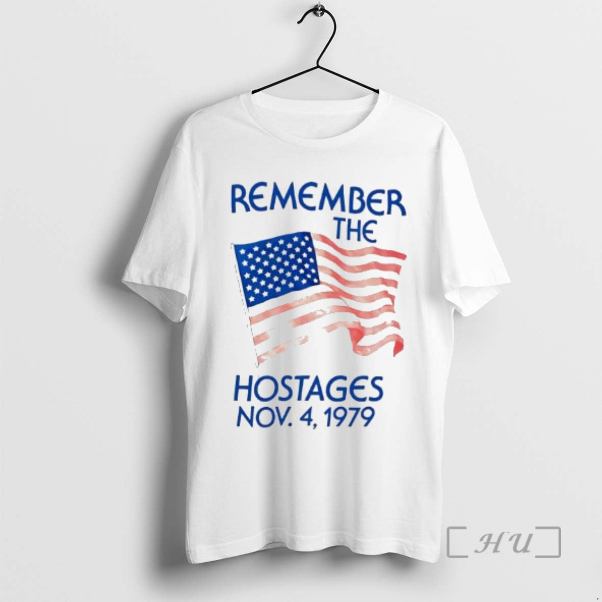 Officials America Remember The Hostages 1979 Flag Tee