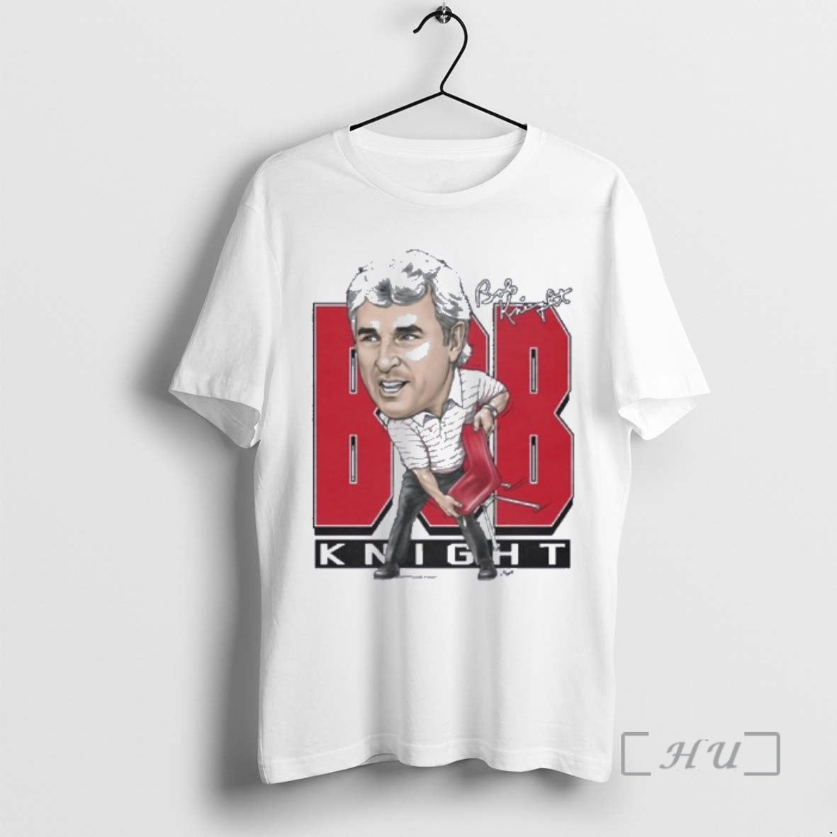 Officials Bob Knight Chair Throw Caricature