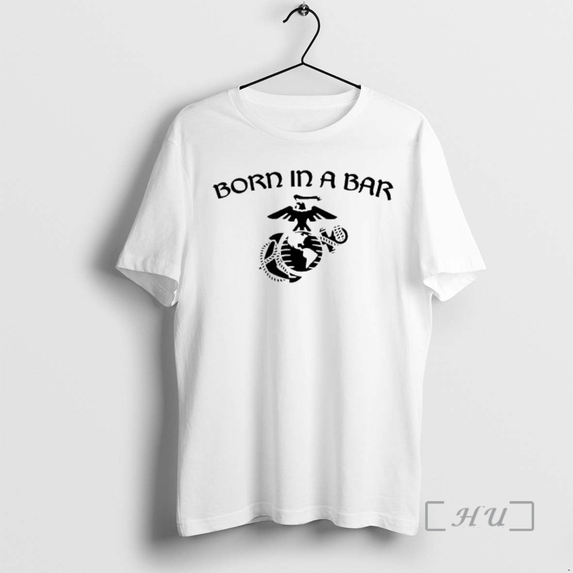 Officials Born In A Bar Eagle Globe And Anchor Graphic