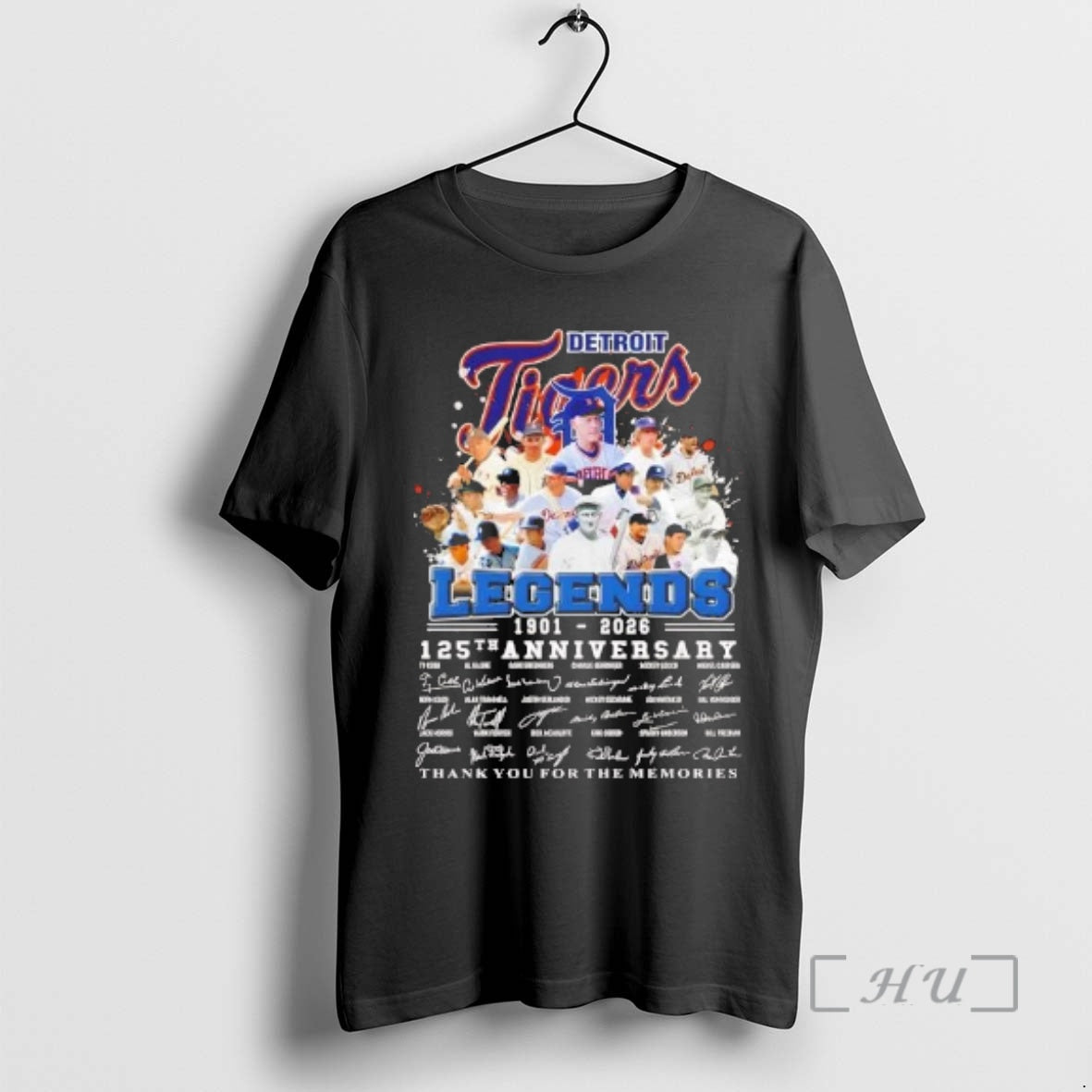 Officials Detroit Tigers Legends 1901 2026 125th Anniversary Signature