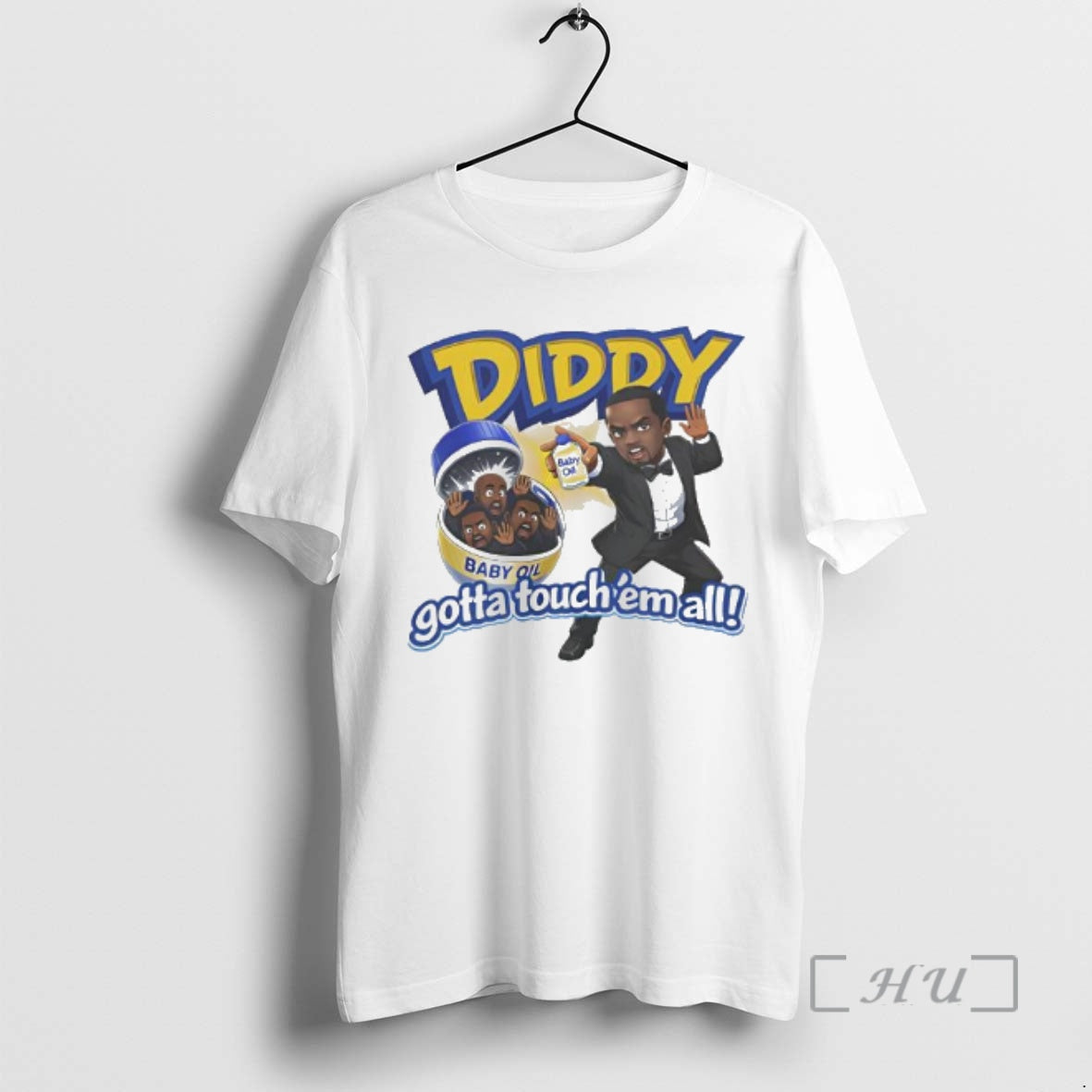 Officials Diddy Gotta Touch Em All Baby Oil Graphic