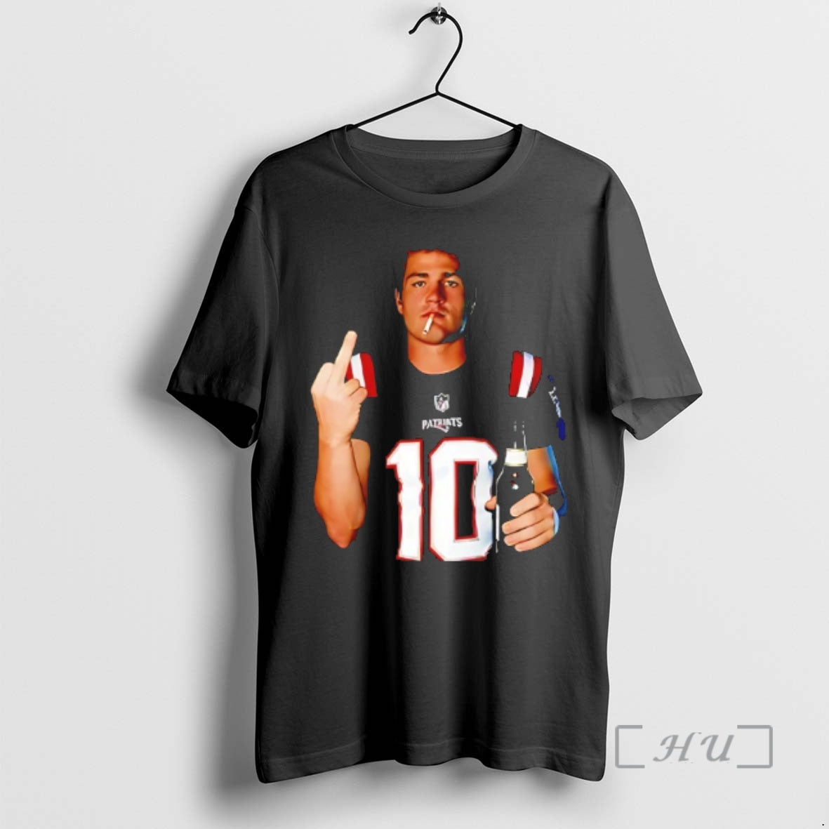 Officials Drake Maye Drink Beer Smoking Middle Finger