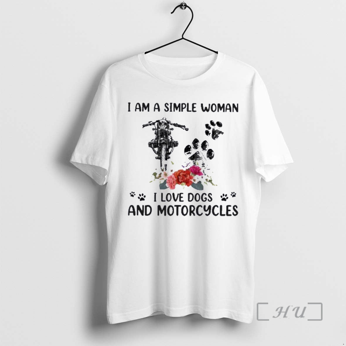 Officials I Am A Simple Woman I Loves Dogs And Motorcycles Premium T Shirts Sweater