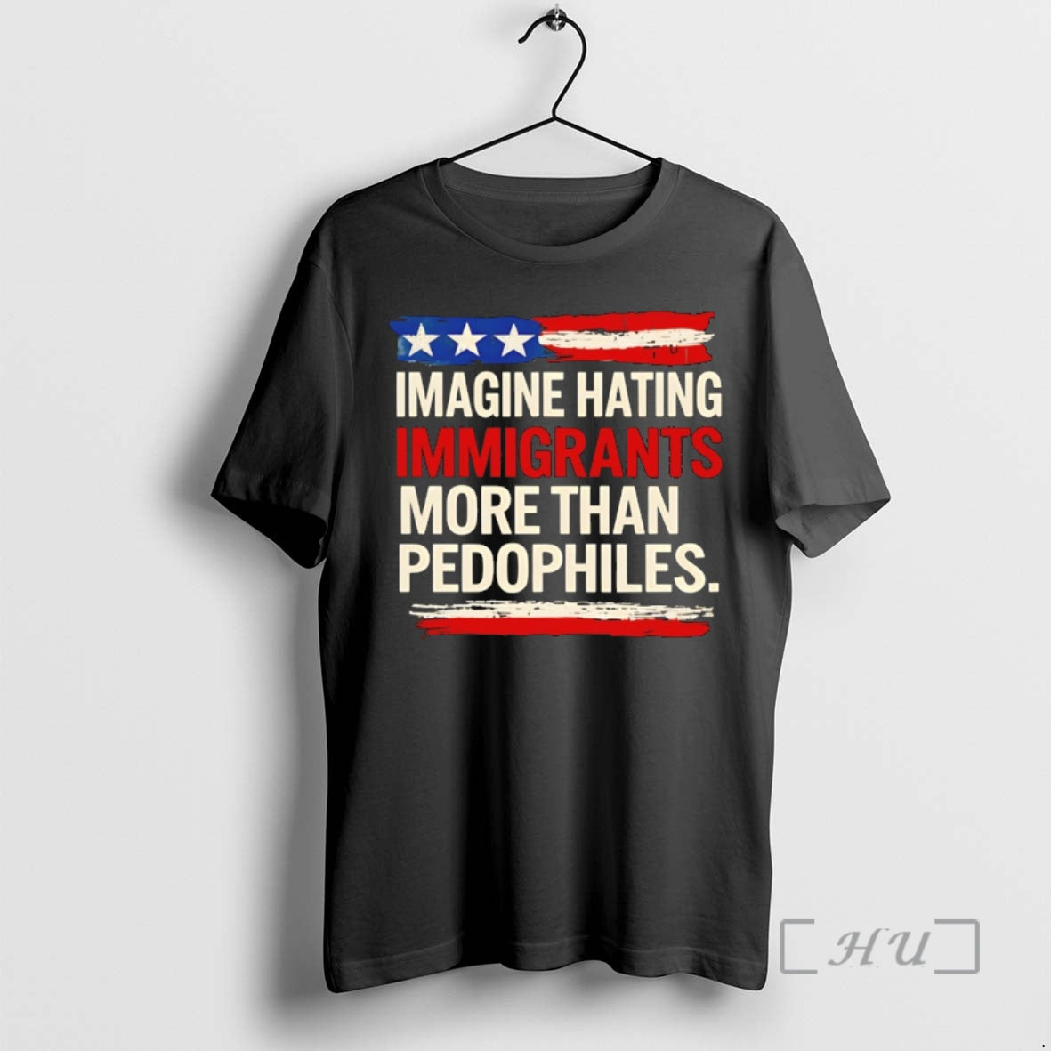 Officials Imagine Hating Innigrants More Than Pedophiles American Flag