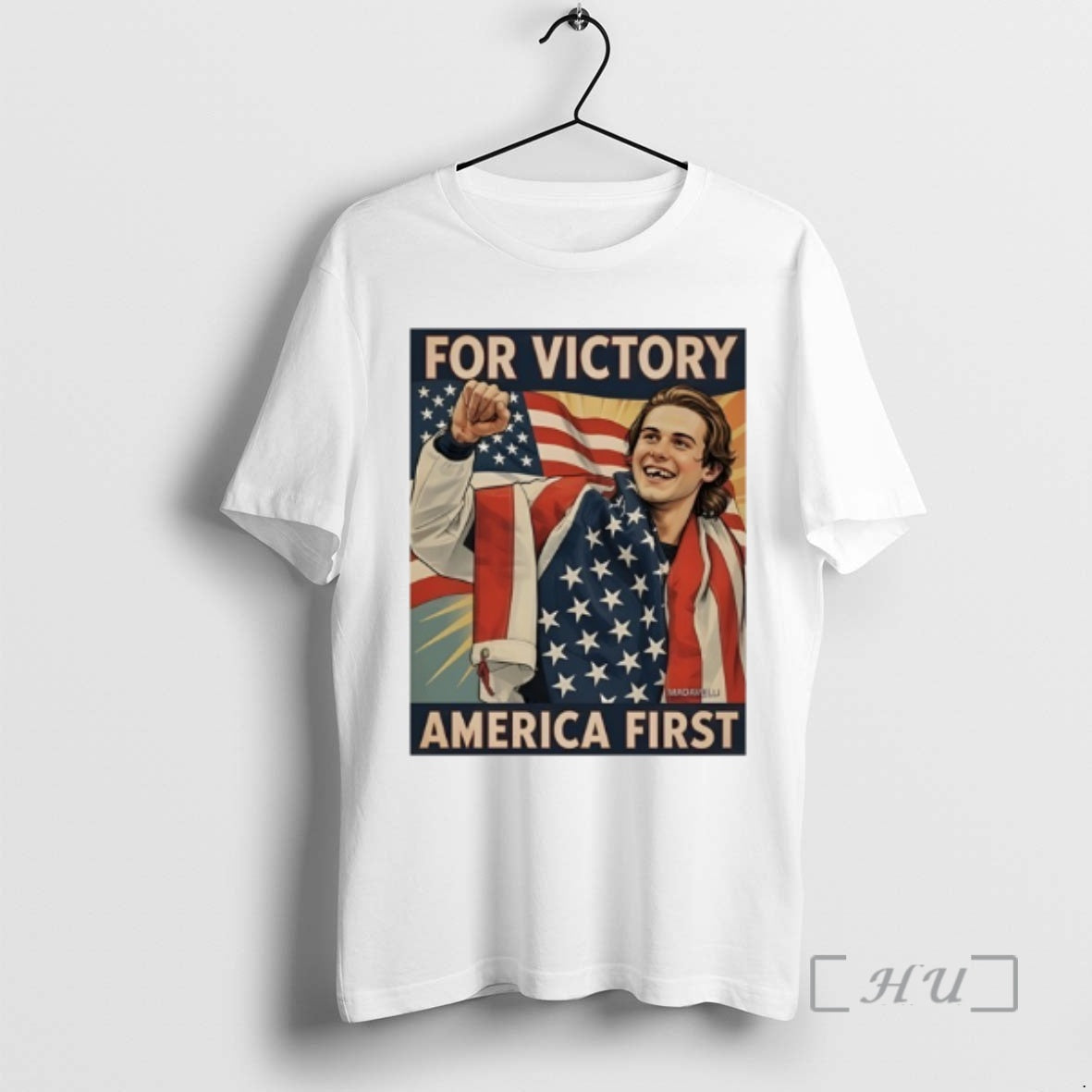 Officials Jack Hughes Missing Teeth For Victory America First Retro