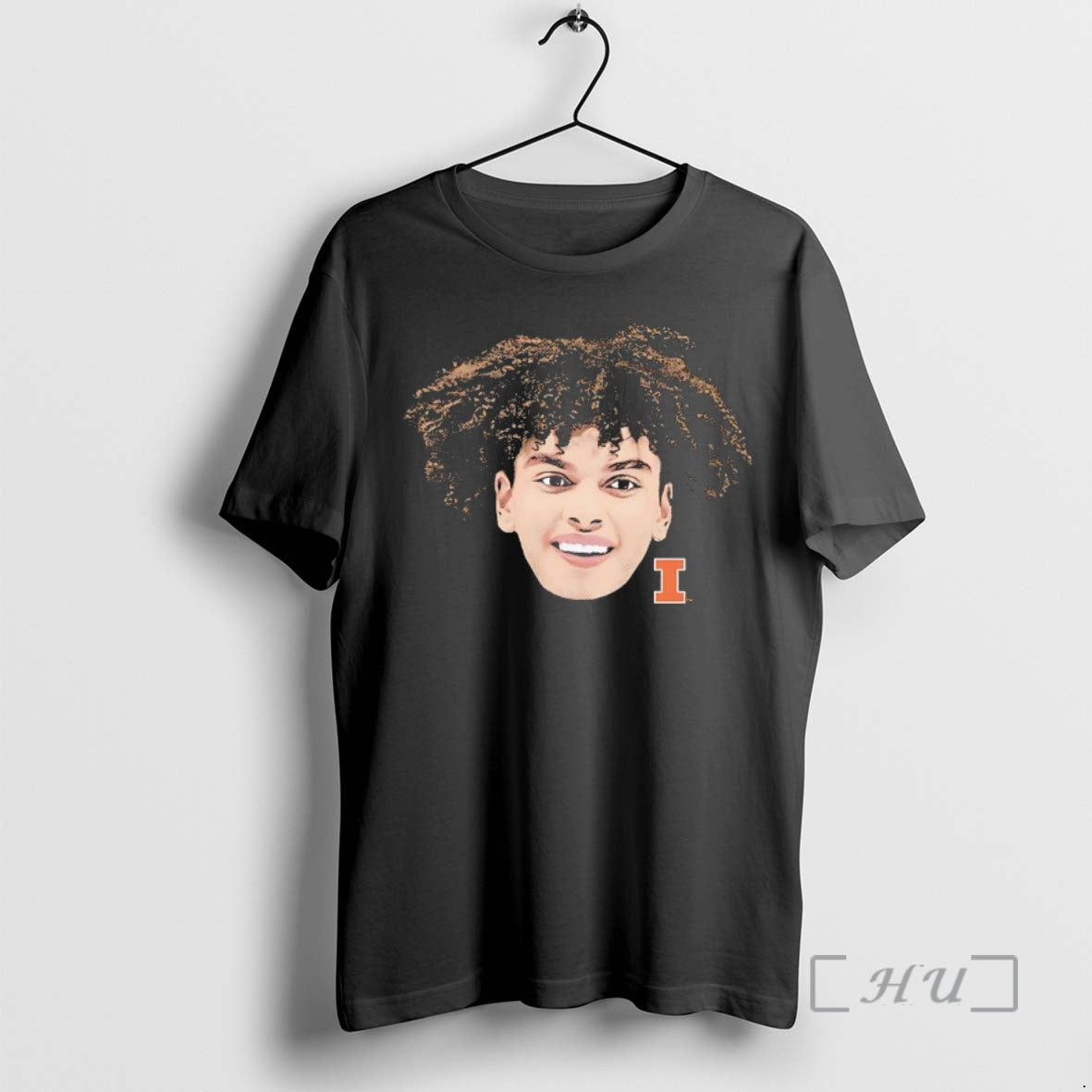 Officials Keaton Wagler Illinois Fighting Illini Mens Basketball Swag Head