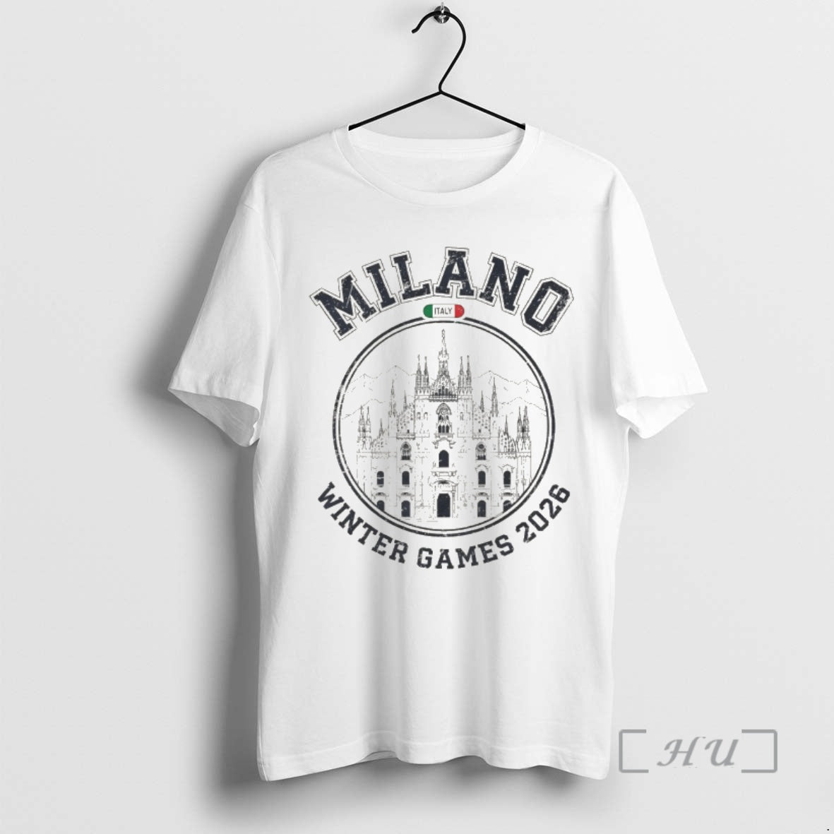 Officials Milano Italy Winter Games 2026 Duomo Sketch Edition Italy Winter Premium T Shirts Sweater