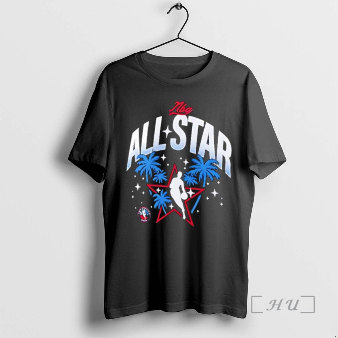 Officials Nba All Star 2026 Los Angeles Palm Trees Basketball Player Star Premium T Shirts