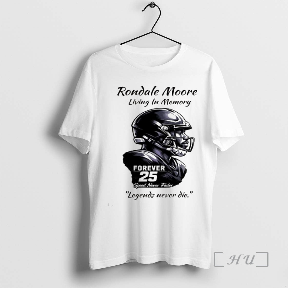 Officials Rondale Moore Forever 25 Tribute Living In Memory Legends Never Die Premium T Shirts