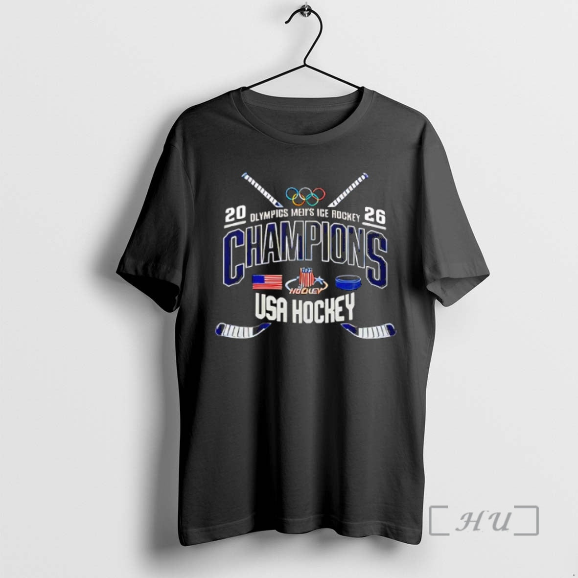 Officials Team Usa 2026 Olympic Mens Ice Hockey Champions Graphic