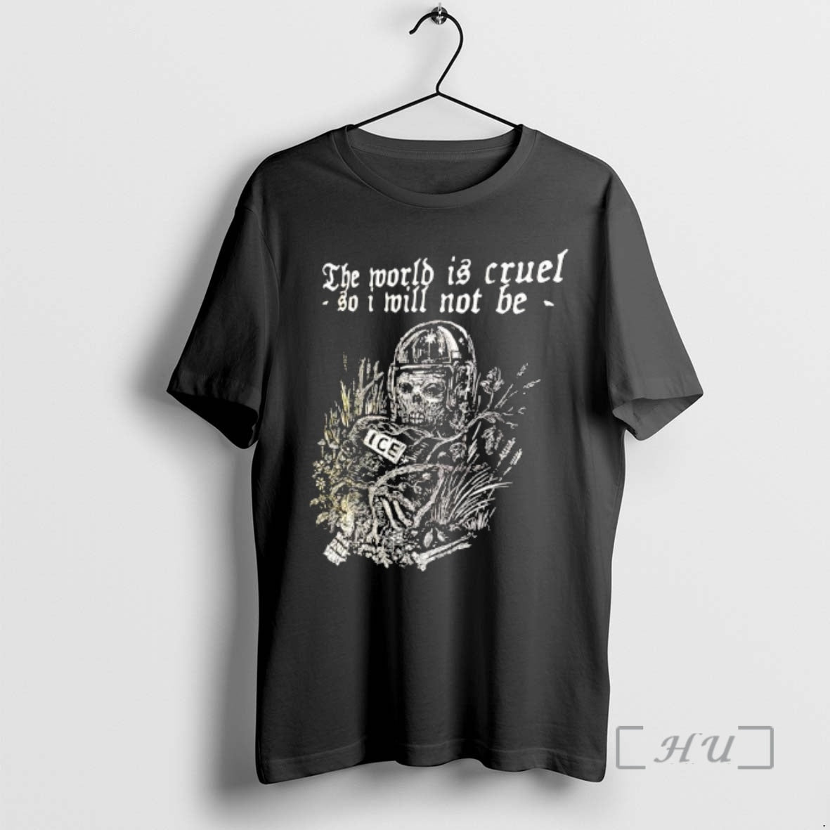 Officials The World Is Cruel So I Will Not Be Ice Skeleton Premium T Shirts