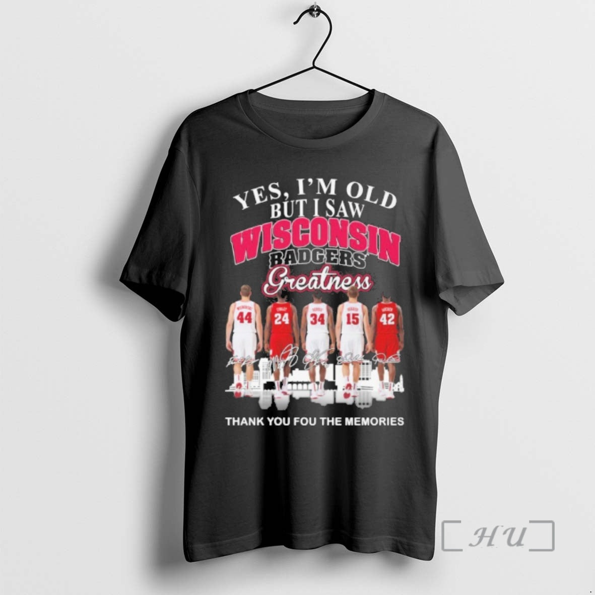Officials Yes Im Old But I Saw Wisconsin Badgers Basketball Greatness Premium T Shirts Sweater