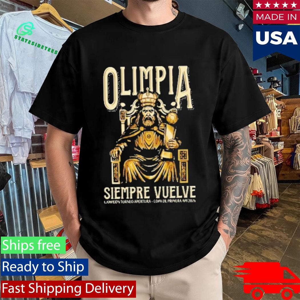 Olimpia Siempre Vuelve 48 Champion Torneo Apertura Copa De Primera APF 2026 Shirt