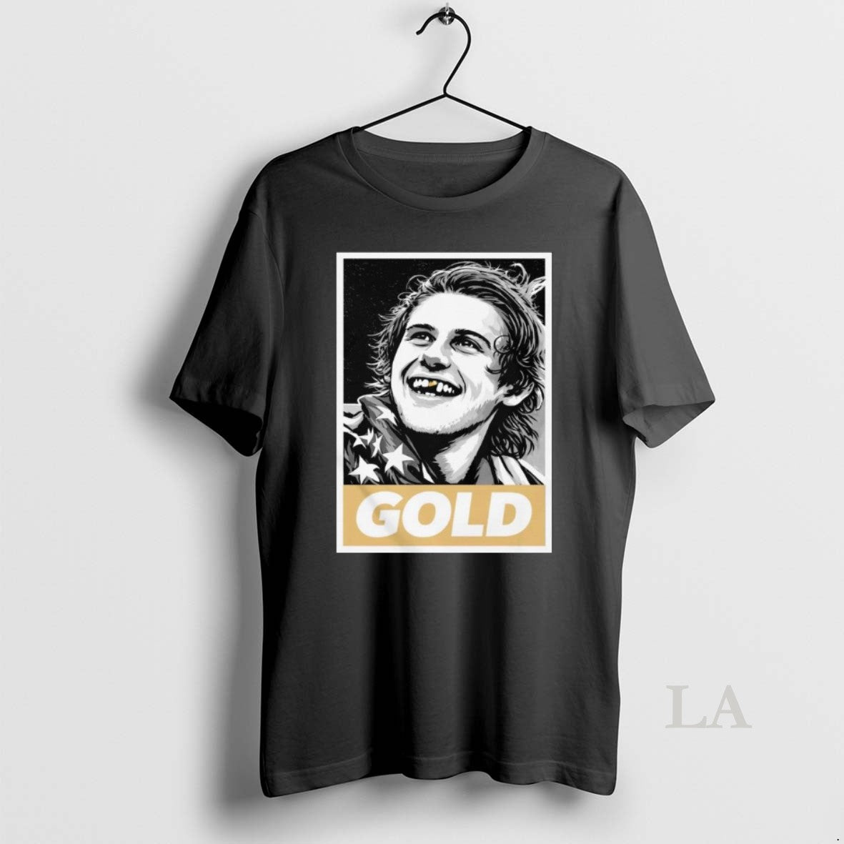 Original Jack Hughes Olympic Legend Golden Toothless Graphic Long Sleve