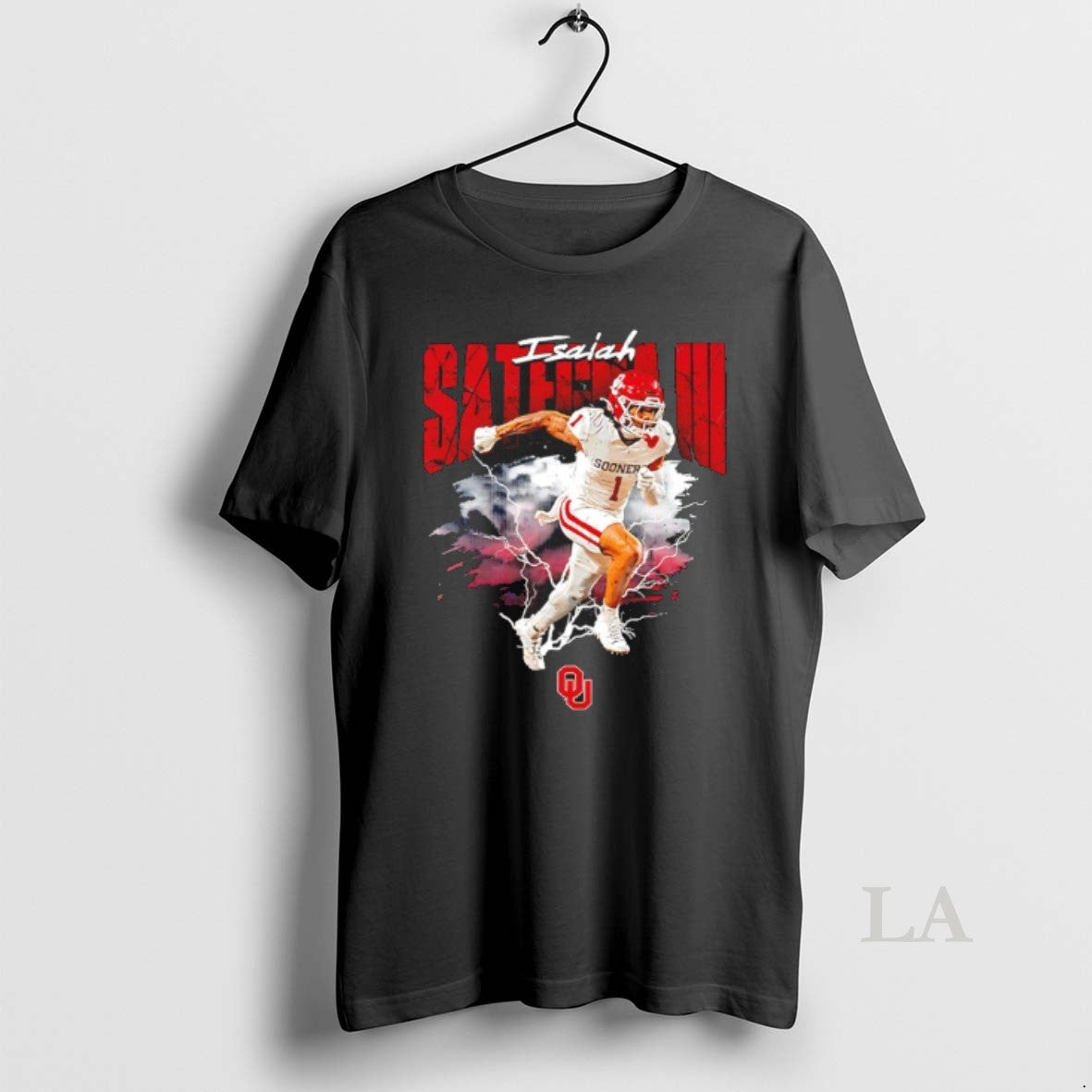 Original Oklahoma Sooners Isaiah Sategna Iii Lightning Graphic