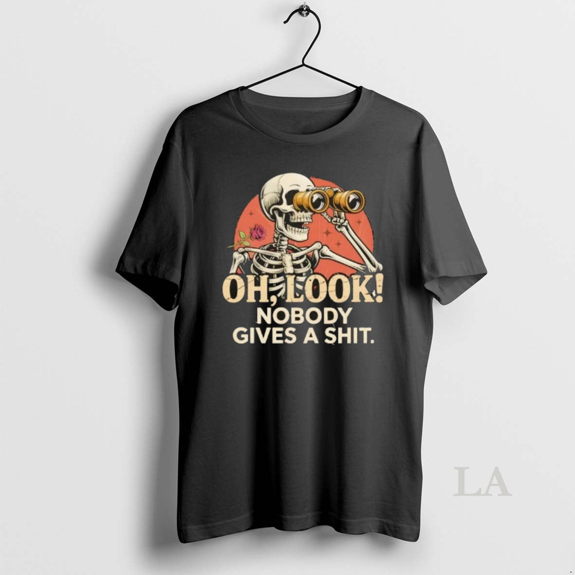 Original Skeleton Oh Look Nobody Gives A Shit Vintage