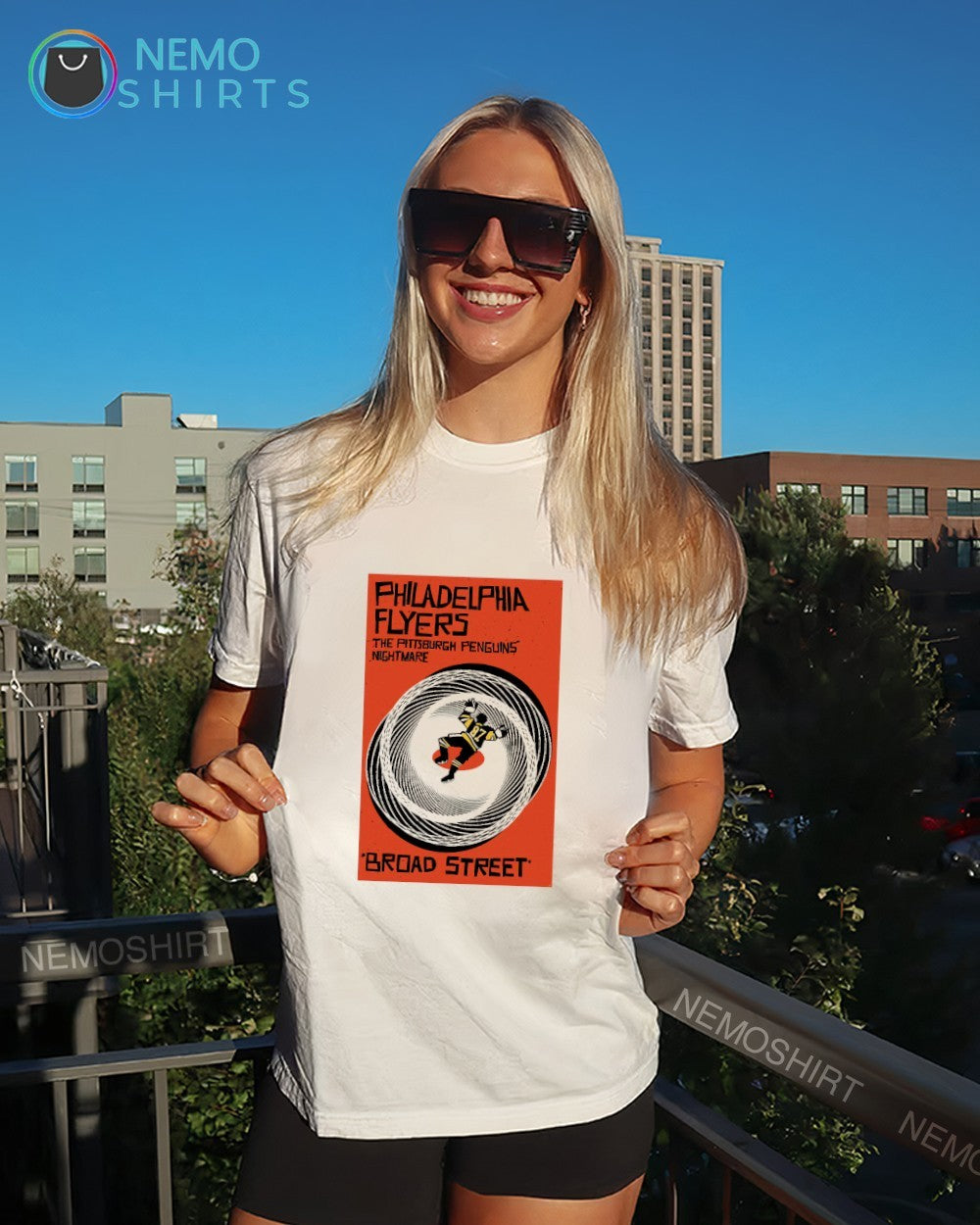 Philadelphia Flyers vs Pittsburgh Penguins’ nightmare Sidney Crosby broad street shirt