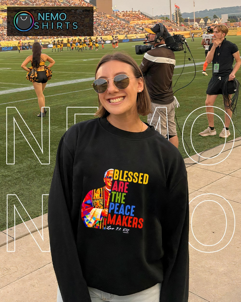Pope Leo XIV blessed are the peacemakers shirt