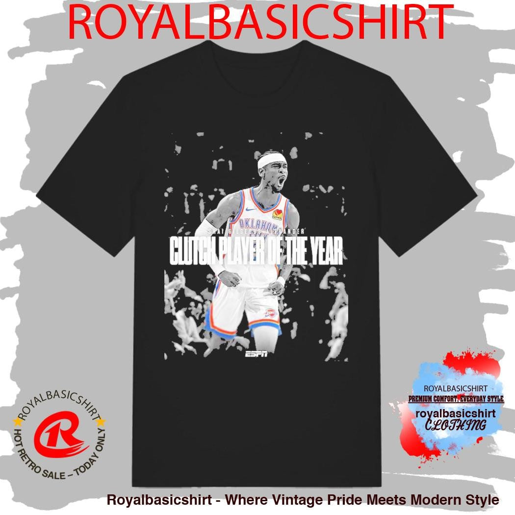 Shai Gilgeous Alexander SGA Clutch Player Of The Year 2026 T-Shirt