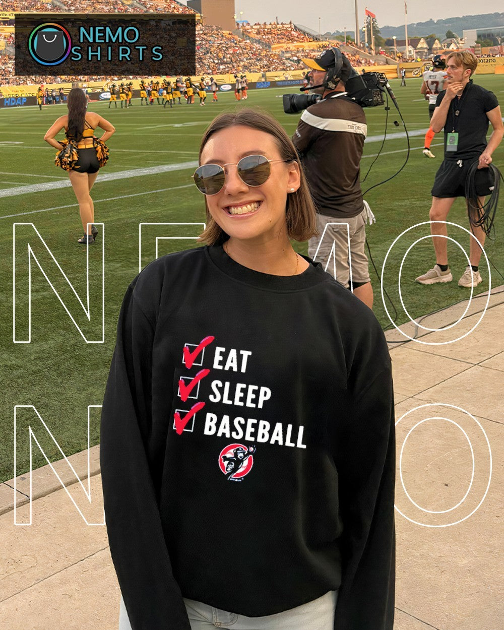 South Bend Cubs eat sleep baseball shirt