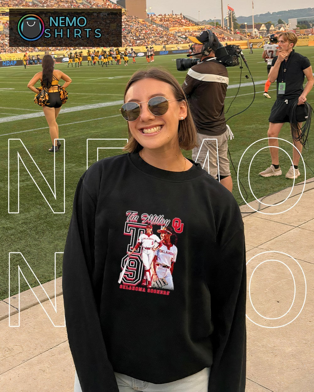 T9 Tia Milloy Oklahoma Sooners shirt