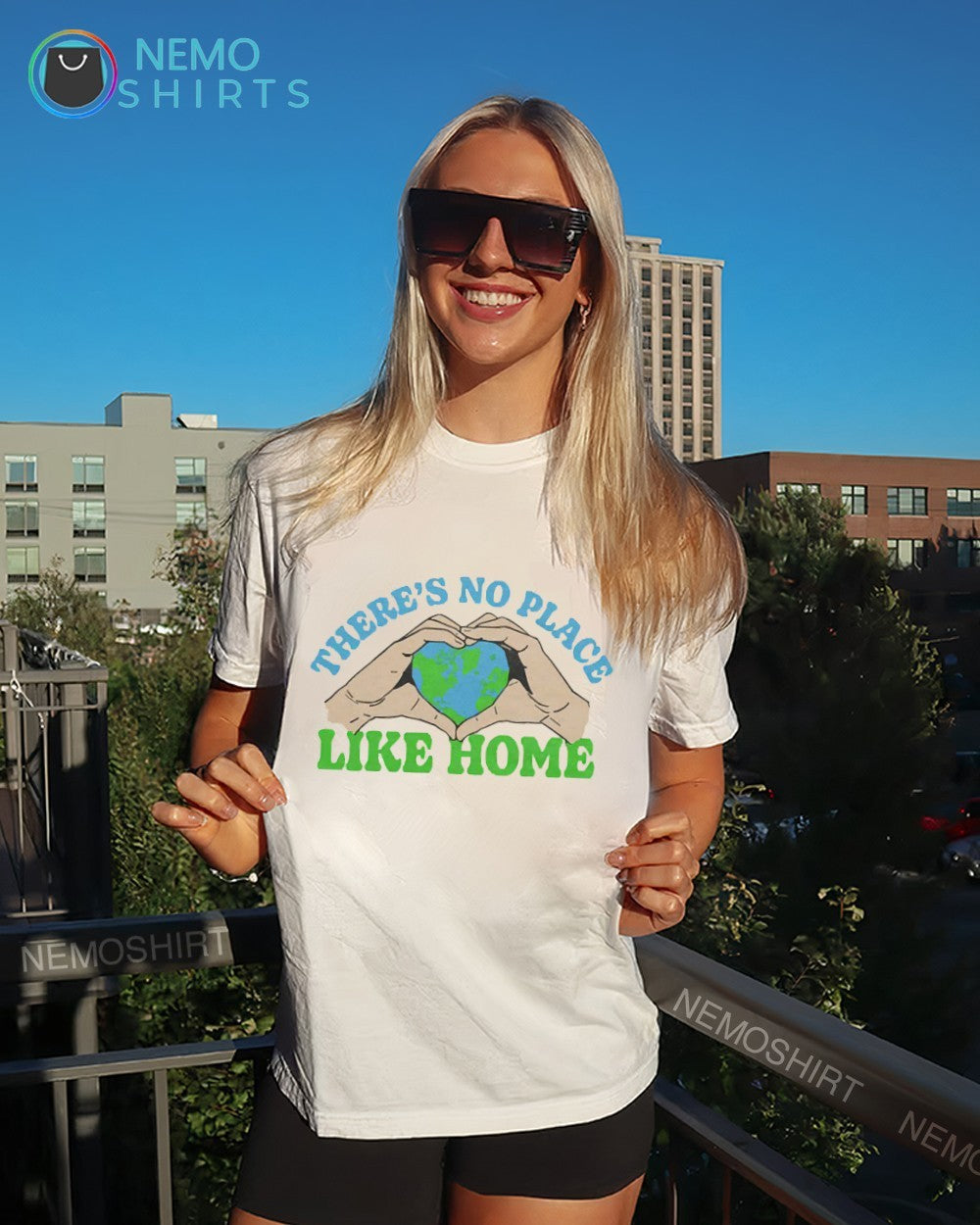 There’s no place like home heart Earth shirt