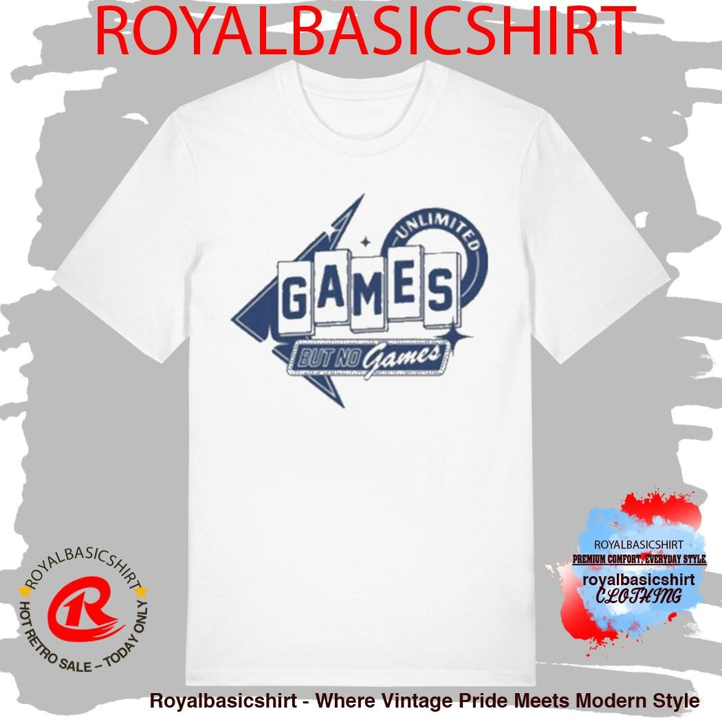 Unlimited Bacon But No Games Sign Shirt