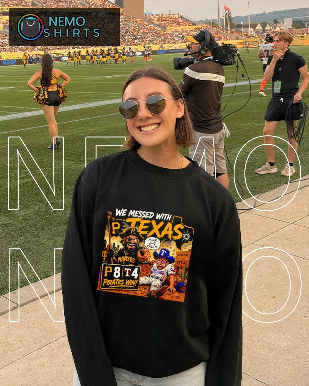 We messed with Texas hoist the cone Pittsburgh Pirates win shirt