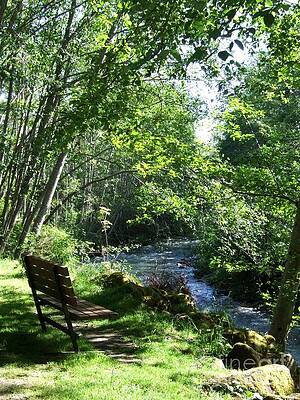 Summer Day Along The River Print