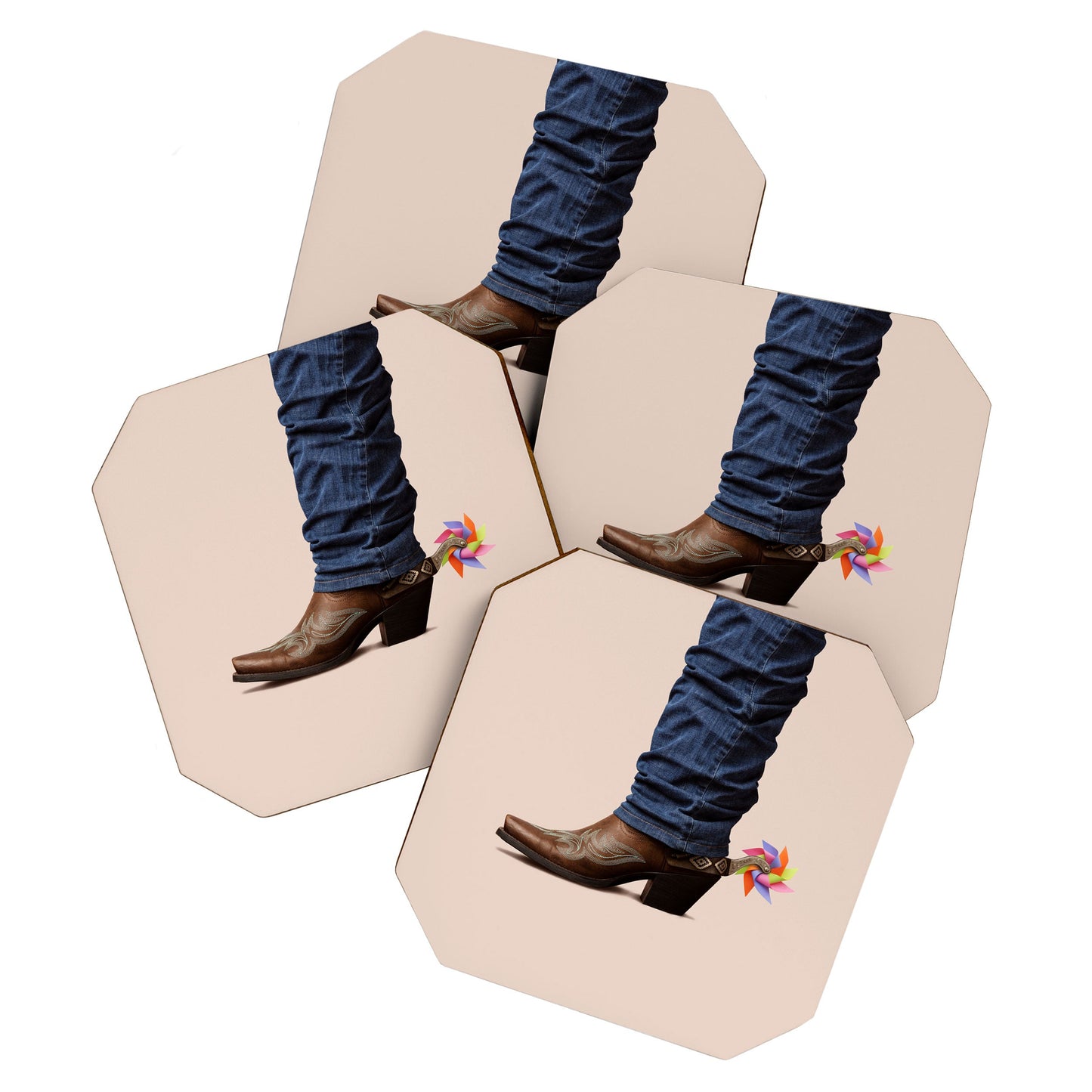 Funny Cowboy Coaster Gallery Image 1